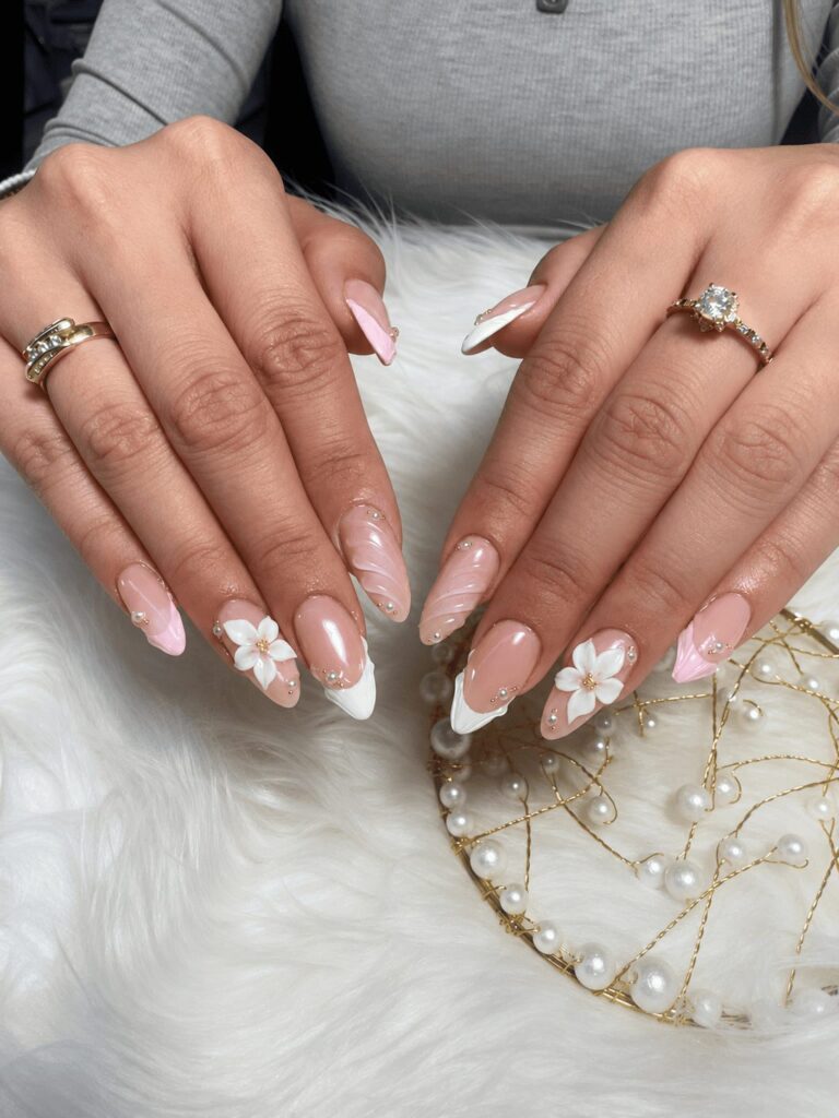 Q Nails Calgary Trail nail art Edmonton
